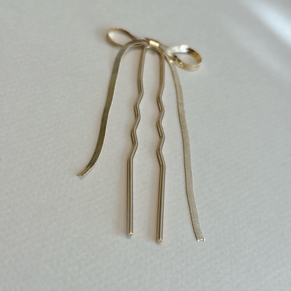 Boho bow hair pin #1428 - Picture 3 of 4